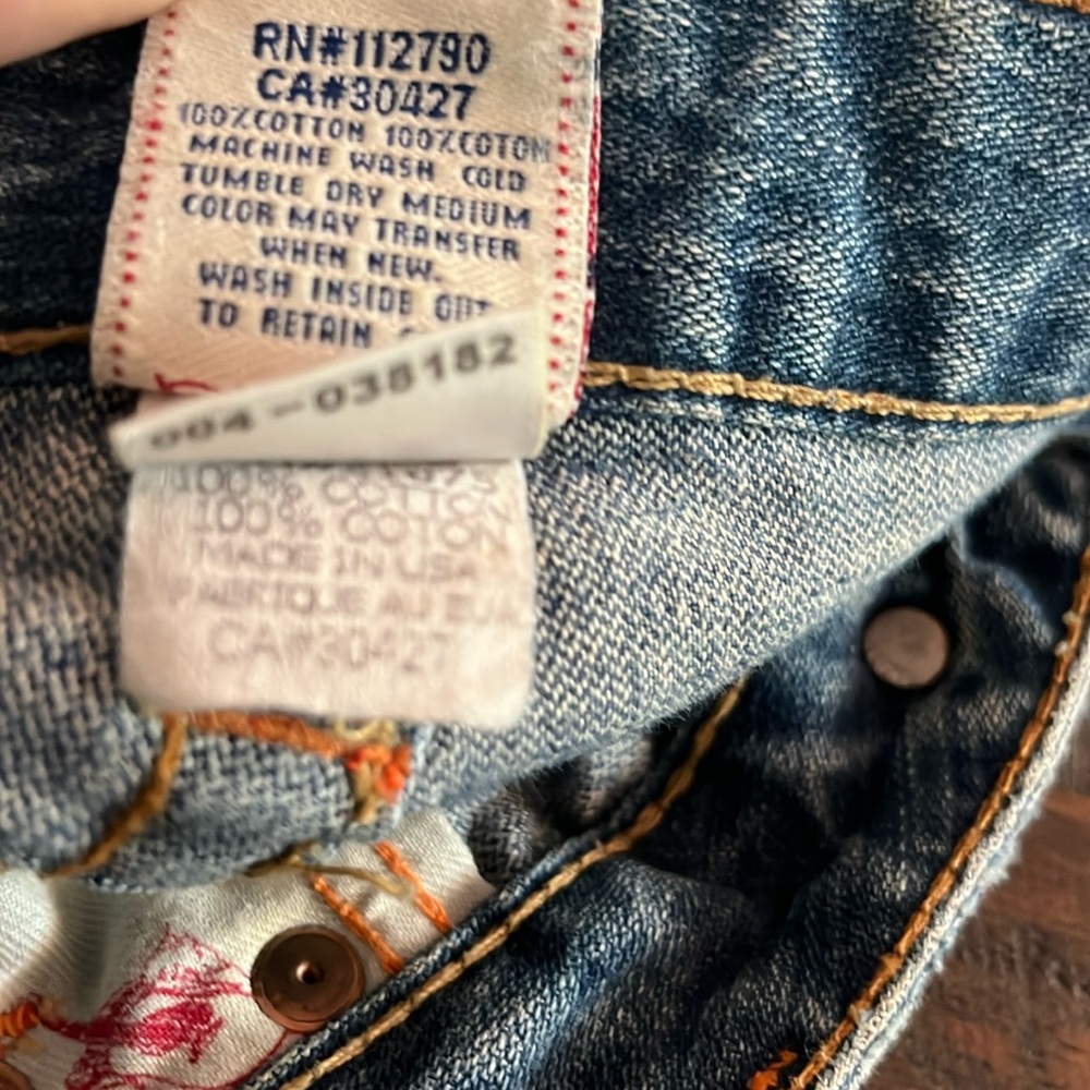 Vintage Y2K True Religion Bell Bottom/Low rise Jeans - Picture 4 of 17